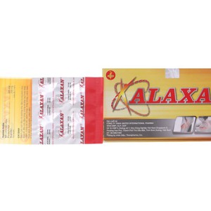 Thuốc điều trị giảm các cơn đau cơ xương nhẹ đến trung bình, nhức đầu Alaxan (25 vỉ x 4 viên/hộp)