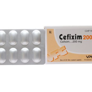 Thuốc kháng sinh Cefixim 200mg VPC (2 vỉ x 10 viên/hộp)