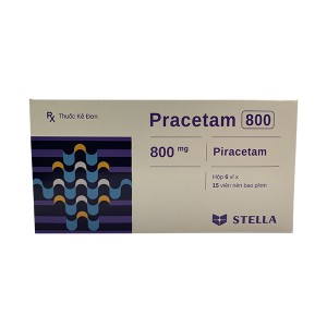 Thuốc điều trị suy giảm trí nhớ Pracetam 800mg (6 vỉ x 15 viên/hộp)