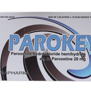 Thuốc trị trầm cảm Parokey 20mg (3 vỉ x 10 viên/hộp)
