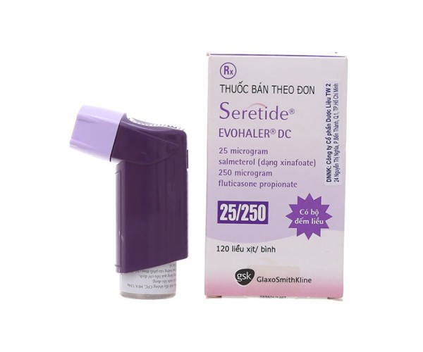 Thuốc xịt khí dung trị hen Seretide Evohaler 25/250 (120 liều/hộp)