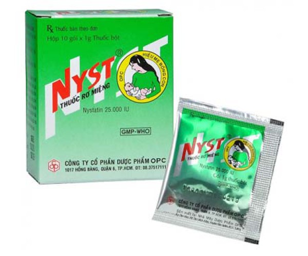 Thuốc rơ miệng Nyst (10 gói/hộp)