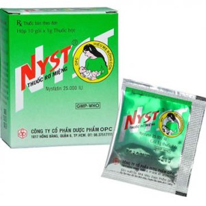 Thuốc rơ miệng Nyst (10 gói/hộp)