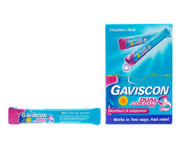 Gaviscon Dual Action 10ml (24 gói/hộp)
