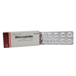 Thuốc trị mỡ máu Atorvastatin TV.Pharm 20mg (3 vỉ x 10 viên/hộp)