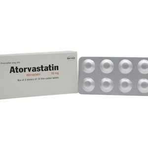 Thuốc trị mỡ máu Atorvastatin TV.Pharm 10mg (3 vỉ x 10 viên/hộp)