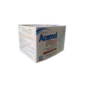 Thuốc điểu trị cảm cúm, cảm lạnh Acemol Plus (10 vỉ x 10 viên/hộp)