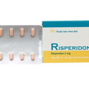 Thuốc điều trị rối loạn hành vi Risperidon Hasan 2mg ( 5 vỉ x 10 viên/hộp)