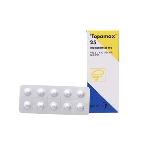 Thuốc trị động kinh Topamax 25mg (6 vỉ x 10 viên/hộp)
