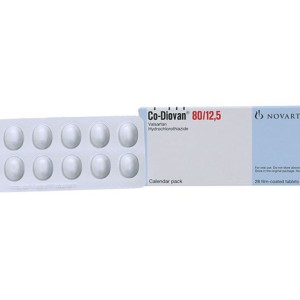 Thuốc trị cao huyết áp Co-Diovan 80mg/12.5mg (2 vỉ x 14 viên/hộp)