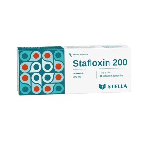 Thuốc kháng sinh Stafloxin 200mg (2 vỉ x 10 viên/hộp)