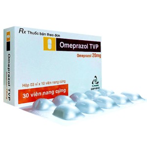 Thuốc điều trị viêm loét dạ dày tá tràng Omeprazol 20mg Tv.Pharm (3 vỉ x 10 viên/hộp)