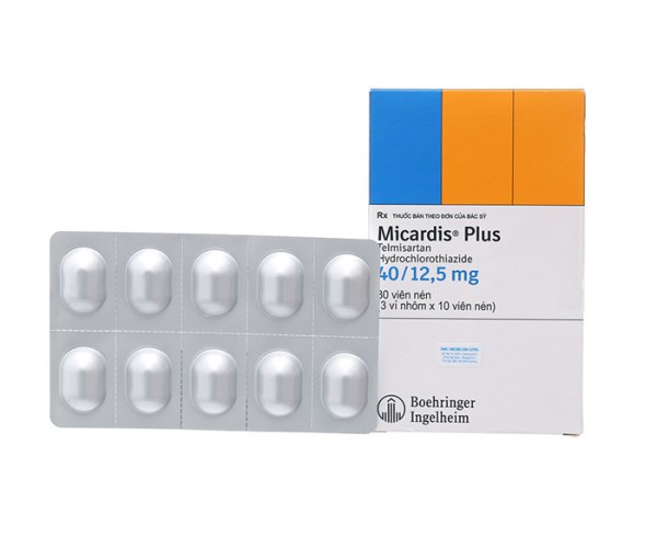 Thuốc trị cao huyết áp Micardis Plus 40mg/12.5mg (3 vỉ x 10 viên/hộp)