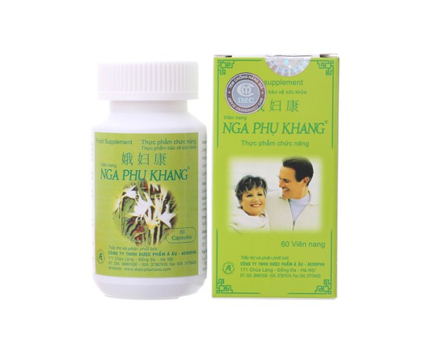 Viên uống hỗ trợ điều trị & phòng ngừa các bệnh nữ và nam giới Nga Phụ Khang (60 viên/hộp)