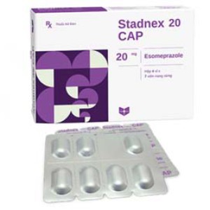 Thuốc điều trị loét dạ dày tá tràng Stadnex cap 20mg (4 vỉ x 7 viên/hộp)