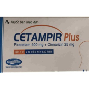 Thuốc Cetampir plus (3 vỉ x 10 viên/hộp)