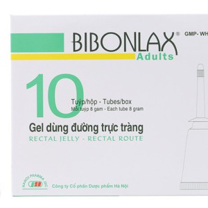 Gel bơm trực tràng trị táo bón Bibonlax Adults 8g (10 tube/hộp)