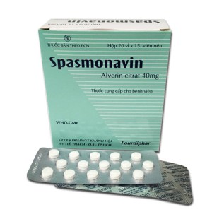 Thuốc chống co thắt Spasmonavin 40mg (20 vỉ x 15 viên/hộp)