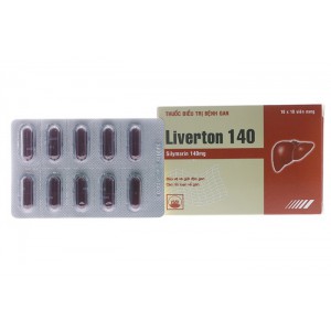 Thuốc trị bệnh gan Liverton 140mg (10 vỉ x 10 viên/hộp)