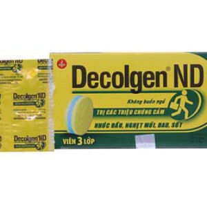 Thuốc điều trị các triệu chứng cảm Decolgen ND (25 vỉ x 4 viên/hộp)