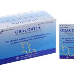 Kem bôi trị viêm khoang miệng Oracortia 0.1% (1g)