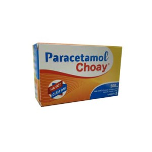 Thuốc giảm đau, hạ sốt Paracetamol Choay Sanofi 500mg (10 vỉ x 10 viên/hộp)