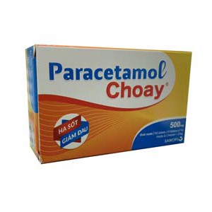 Thuốc giảm đau, hạ sốt Paracetamol Choay Sanofi 500mg (10 vỉ x 10 viên/hộp)