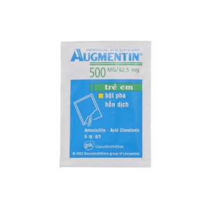 Thuốc kháng sinh Augmentin 500/62.5mg (12 gói/hộp)