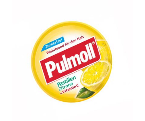 Kẹo ngậm ho Pulmoll Pastillen Zitrone + Vitamin C (50g/hộp)