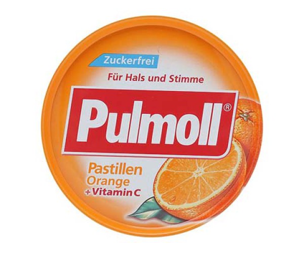 Kẹo ngậm ho Pulmoll Pastillen Orange + Vitamin C (50g/hộp)