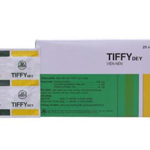 Thuốc trị cảm cúm Tiffy Dey (25 vỉ x 4 viên/hộp)