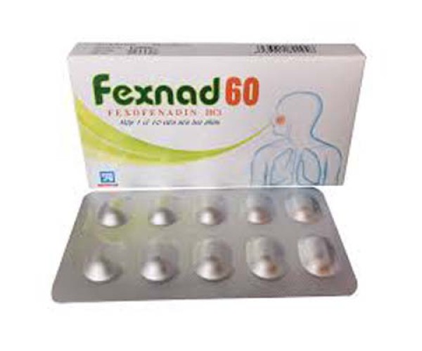 Thuốc chống dị ứng Fexnad 60 (10 viên/hộp)
