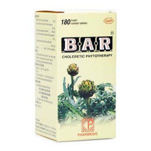 Thuốc lợi gan mật Bar (180 viên/hộp)