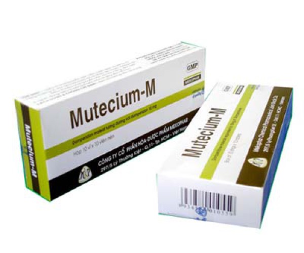 Thuốc chống nôn Mutecium-M (10 vỉ x 10 viên/hộp)