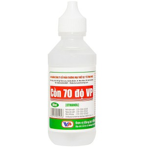 Cồn y tế 70 độ trắng Vĩnh Phúc (60ml/Chai)