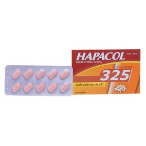 Thuốc giảm đau, hạ sốt Hapacol 325mg (10 vỉ x 10 viên/hộp)