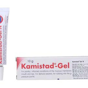 Gel điều trị các chứng viêm, đau ở viêm mạc miệng và môi Kamistad (10g)