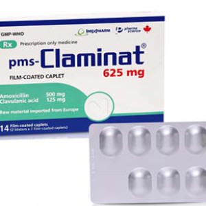 Thuốc kháng sinh Claminat 625mg (2 vỉ x 7 viên/hộp)