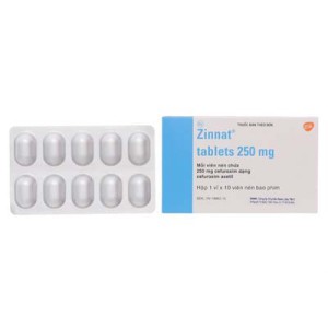Thuốc kháng sinh Zinnat Tablets 250mg (10 viên/hộp)