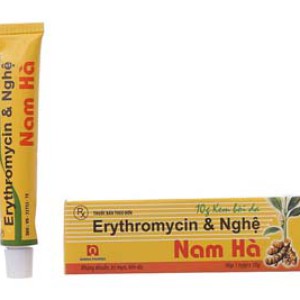 Kem trị mụn trứng cá, vết thương hở Erythromycin & Nghệ Nam Hà (10g)