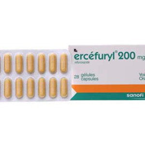 Thuốc trị tiêu chảy Ercefuryl 200mg (2 vỉ x 14 viên/hộp)