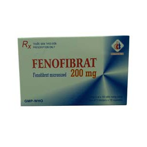 Thuốc điều trị mỡ máu Fenofibrat 200mg (3 vỉ x 10 viên/hộp)