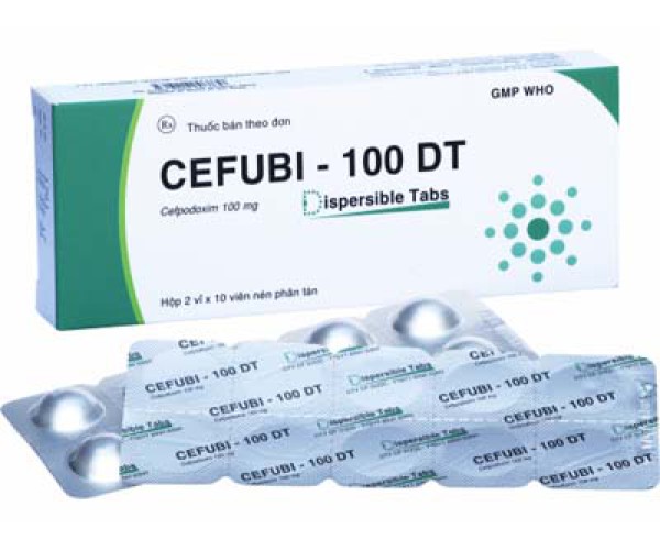 Thuốc kháng sinh Cefubi - 100 DT (2 vỉ x 10 viên/hộp)
