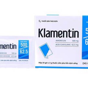 Thuốc kháng sinh Klamentin 500/62.5mg (24 gói/hộp)