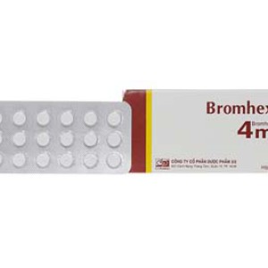 Thuốc điều trị làm tan đàm trong viên phế quản mãn tính Bromhexin 4mg F.T Pharma (10 vỉ x 20 viên/hộp)