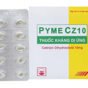 Thuốc kháng dị ứng Pyme Cz10 (10 vỉ x 10 viên/hộp)