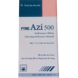 Thuốc kháng sinh Pyme Azi 500mg (3 viên/hộp)