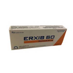 Thuốc giảm đau, kháng viêm Erxib 60mg (3 vỉ x 10 viên/hộp)