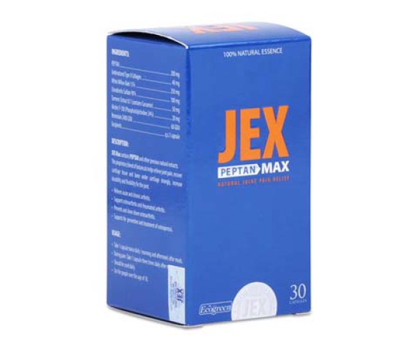 Thực phẩm chức năng giảm đau xương khớp cấp và mãn tính Jex Peptan Max (30 viên/chai)