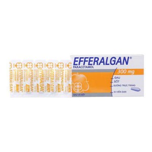 Thuốc giảm đau hạ sốt Efferalgan 300mg dạng viên đặt (2 vỉ x 5 viên/hộp)
